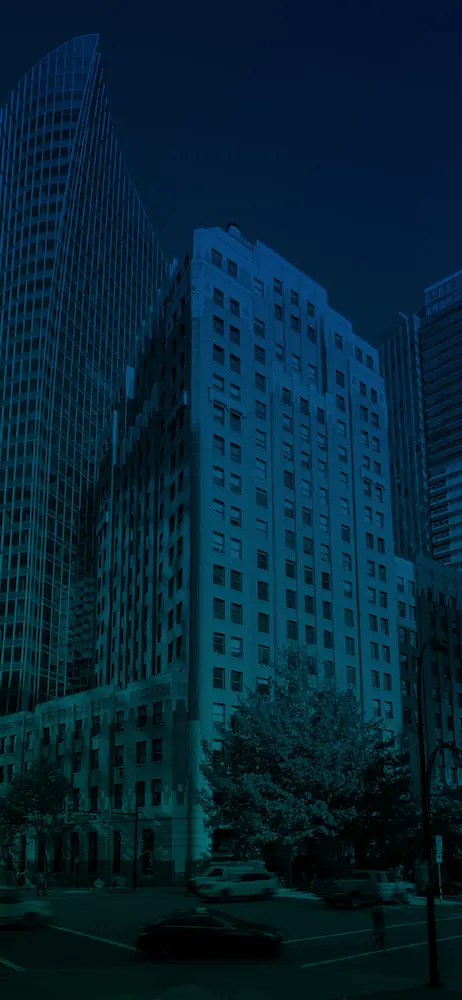 A stylised photo of a building showcasing Graham's photography